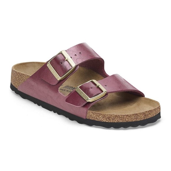 Birkenstock [7] Arizona BS Birko-Flor Graceful Berry Crush Sandals - Regular Fit - Picture 8 of 13